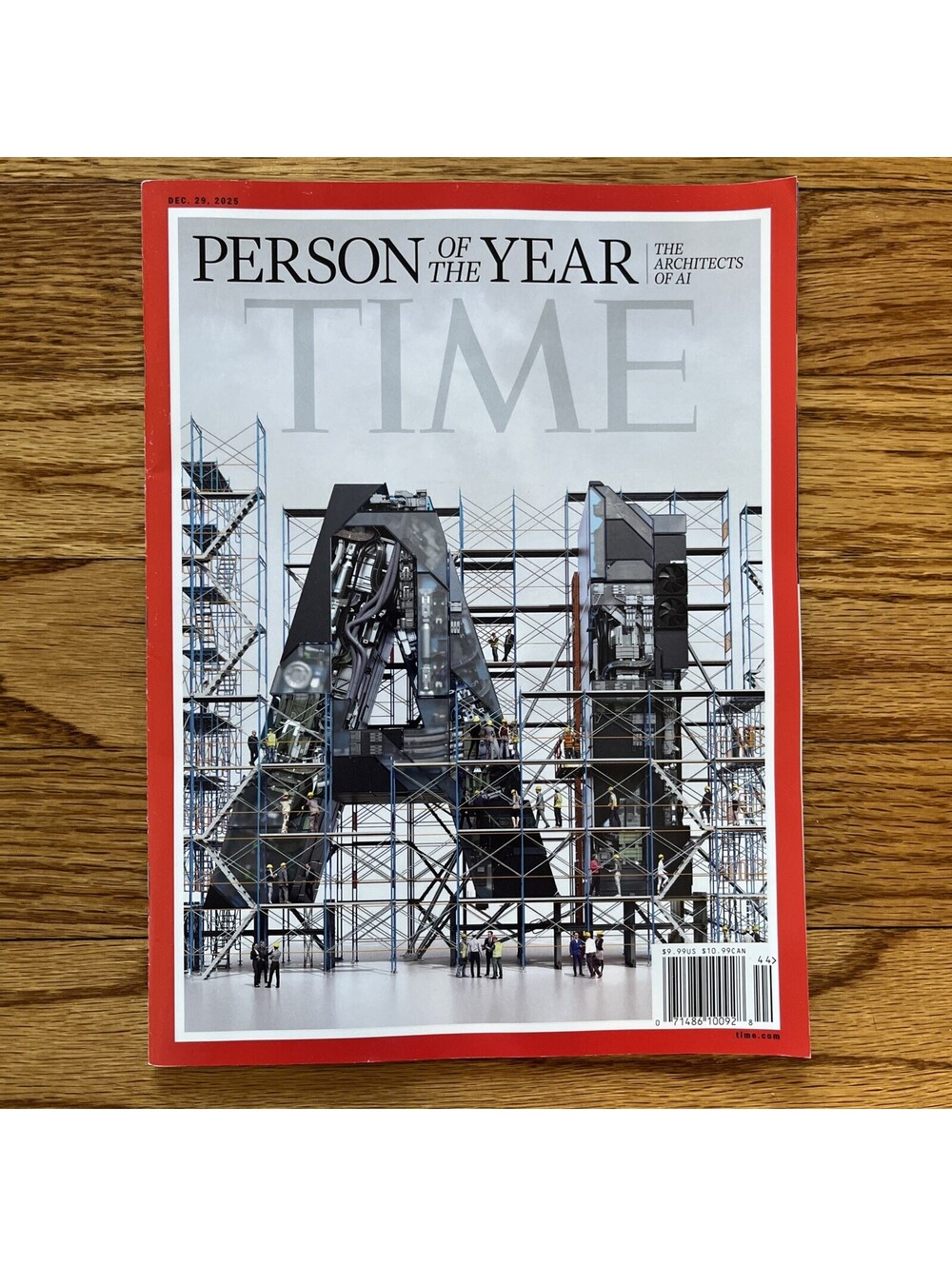 Time Magazine December 29th 2025 Person of the Year Architects of AI